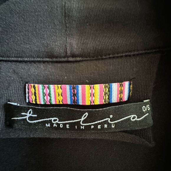 Talia Made In Peru Vest Ladies 0/S One Size Ruche Back Sleeveless Drawstring - Picture 8 of 11